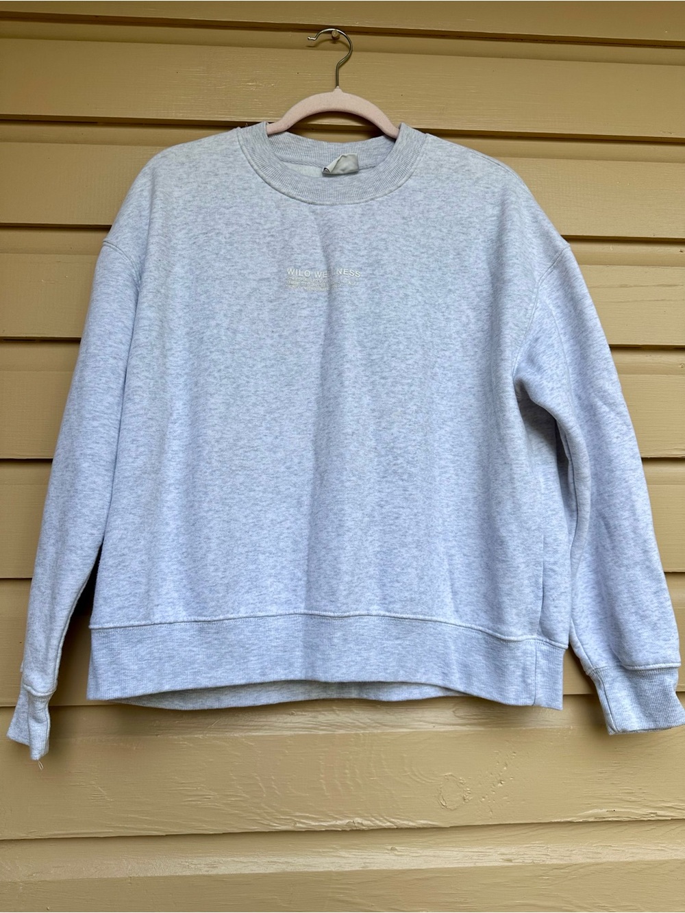 Wilo The Label Crewneck Sweatshirt Size Small Grey Wellness Club Australia